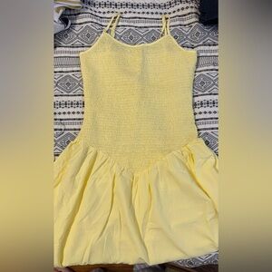 Yellow Smocked Sundress